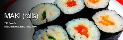 An image of processing a thread with a roll tap. Maki Rolls
