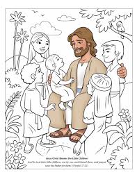 Lds Teaching Visuals Coloring Page Jesus Blesses The Children Jesus Coloring Pages Sunday School Coloring Pages Bible Coloring Pages