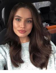 Blue Eyes And Espresso Hair Color Inspiring Ladies Brunette Hair Color Hair Styles Hair Beauty