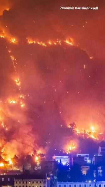 A catastrophic wildfire hits central Dalmatia 🔥 🚨 | Total Croatia News |  Facebook