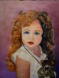 Art piece capturing childhood purity