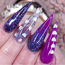 Stylishbelles On Twitter Gorgeous Stiletto Nails With Heart Design And Glitter Set Valentines Day Nails Acrylic Stiletto Stylishbelles Tap For More Https T Co Su9m1ffciy Valentinenails Valentinesnails Prettynails Https T Co Avxwgkfvtf 15 best stiletto nail art and designs to copy.