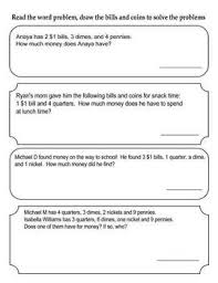 Ten frame is a simple yet powerful mathematical tool to learn counting, number sense, addition. Money Word Problems Worksheet Primary Grades Go Math Aligned Tpt