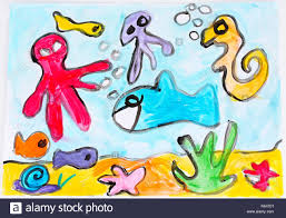 Sea World Tiere Kind Zeichnen Kinder Zeichnungen Kid S Sammlung Zeichnet Schones Bild Kind Zeichnung Malerei Bilder Fur Die Psychologie Oder Die Nutzung Stockfotografie Alamy