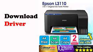 Epson web installer for windows (driver & utilities full package) download. Download Scanner Epson L3110 Rivermoxa