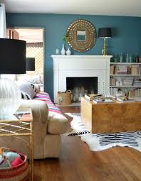 The Bungalow Summer Home Tour Teal Walls Living Room Living Room Colors Teal Walls