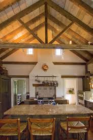 Kitchen Vaulted Ceiling With Open Beams Designs Small Beam Ceiling Put On Wooden Ceiling Above K Wooden Beams Ceiling Exposed Beams Ceiling Barn House Design