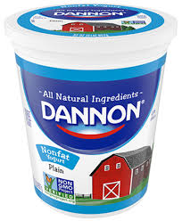dannon all natural plain lowfat yogurt