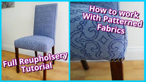 Today, customers come to us for closeouts, designer remnants and the. Diy How To Reupholster A Dining Room Chair Upholstering With Patterned Fabrics Faceliftinteriors Youtube