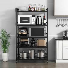 If it's shelves, make sure the heights are adjustable. Kitchen Shelf Kitchen 3 Layer 4 Layer 5 Layer Black Stainless Steel Shelf Storage Rack Shopee Malaysia