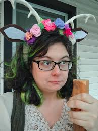 Handmade Antlers for Mother's Day Wood Wife Photoshoot