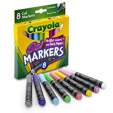 Crayola Gel Markers 8 Colors Per Box Set Of 4 Boxes Walmart Com Washable Markers Crayola Markers Crayola