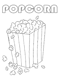 After printing, use a scissors or exacto knife to cut along edges. Popcorn Coloring Pages Printable Coloring Home