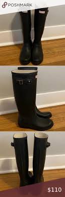 Hunter women's original tall rain boot. Tall Matte Black Hunter Rain Boots Hunter Rain Boots Black Hunter Rain Boots Rain Boots