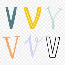 V Letter Png Doodle Alphabet Typography Set Free Image By Rawpixel Com Aum Doodle Alphabet Lettering Typography