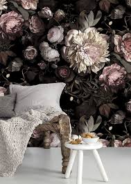 Riva floral 33' x 20.5 wallpaper roll, a colorful floral wallpaper full or large blooms and sweet. 10 Mural Wallpapers That Add Drama To Your Space Ellie Cashman Wallpaper Mural Wallpaper Floral Wallpaper