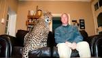 Spot best pal: Cuddles cheetah