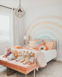 Trend Alert How To Create A Boho Rainbow Nursery Alphadorable Custom Nursery Art And Decor Toddler Girl Room Big Girl Bedrooms Kid Room Decor