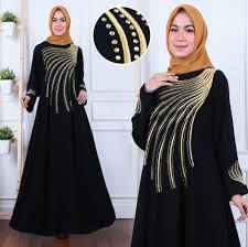 Sedangkan baju tradisional malaysia untuk perempuan adalah baju kurung. Womens Abaya Sequined Dresses Black Moroccan Dubai Abaya Kaftan Muslim Dress Buy Abaya Dress Product On Alibaba Com