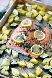 Garlic Butter Sheet Pan Salmon And Veggies Recipe Garlic Butter Salmon Recipes Cooking Salmon