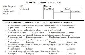 Maybe you would like to learn more about one of these? Soal Dan Jawaban Ips Kelas 6 Semester 2 Kumpulan Contoh Surat Dan Soal Terlengkap