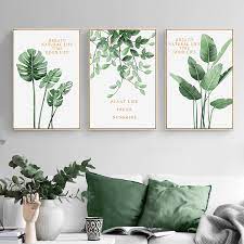 Maybe you would like to learn more about one of these? Green Plant Home Decor Wall Art Canvas Painting Monstera Leaf Nordic Posters And Prints Wall Pictures For Living Room Wall Art Painting Calligraphy Aliexpress