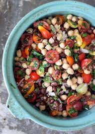 Middle Eastern Chickpea Black Bean Salad Ambitious Kitchen Recipe Healthy Recipes Vegetarian Recipes Recipes