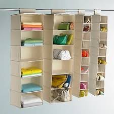 For the young fashionista, there are plenty of colorfully designed hanging closet. The Container Store 6 Compartment Canvas Hanging Sweater Bag Hanging Canvas Closet Inspiration Closet Planning
