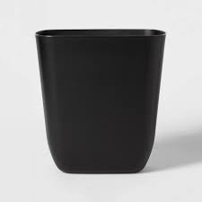 Ranging from small bathroom trash cans to more sophisticated bins or hampers, easily mistaken for fine furniture. 3gal Open Vanity Trash Can Black Room Essentials Target