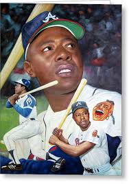 Hank Aaron Greeting Cards for Sale