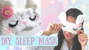 Diy Sleep Mask Adorable Bunny Eyemask Diy Sleep Mask Diy Sleep Sleep Mask