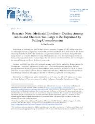 Medicaid Enrollment Decline Among Adults And Children Too