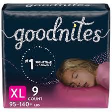 goodnites Girls Nighttime Bedwetting Underwear XL (95-140 lbs)