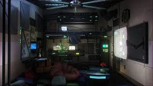 Cyberpunk Bedroom By Julxart On Deviantart Cyberpunk Art Cyberpunk Spaceship Interior