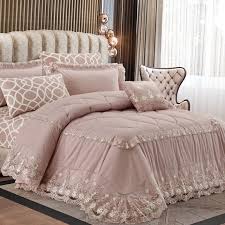 مفرش جودي صيفي مفرد ونص مطرز زهري عدد القطع 4 Summer Bedding Bed Home