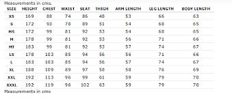 Rip Curl Wetsuit Size Charts Coastal Sports