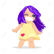 She's not 100% good and she's not a total villain, either. Vector Girl Graphic Purple Hair Girl Illustration Little Girl Royalty Free Cliparts Vectors And Stock Illustration Image 84500044