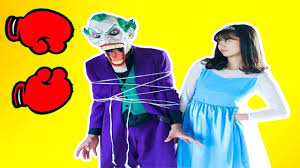 Maleficent Joker Steal Doll Elsa Spiderman Rescue Princess Elsa Superman Elsa And Spiderman Princess Elsa Spiderman