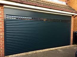 Allguard 77 Roller Door With Vision Laths Anthracite Grey