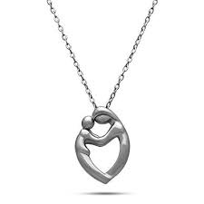 925 Sterling Silver Mom Child Necklace Mother Child Pendant Necklace You Can Get More Details By Clickin Mom Necklace Kids Mother Child Pendant Baby Necklace