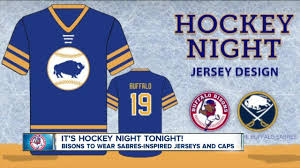 Many sabres' fans have clamored for the return of royal blue and gold since the team switched to a red and black color scheme in 1996. Bisons To Wear Sabres Royal Blue And Gold For Hockey Night