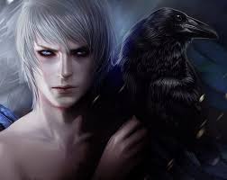 Messenger, raven, luminos, pasare, man, cashile, fantasy, bird, crow,  vampire, HD wallpaper