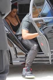 Dope Or Nope Kanye West Wearing 1 599 En Noir Leather Unisex Sweat Pants Donovan Moore Fashion Book