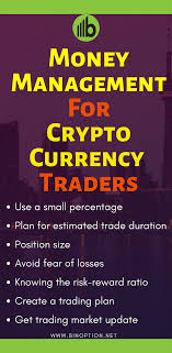 Trading cryptocurrencies requires certain skills and experience. Money Management How To Apply On Crypto Traidng Binoption Money Management Cryptocurrency Trading Cryptocurrency
