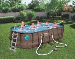 Piscine Tubulaire Ovale Bestway Power Steel Swim Vista 5 49 X 2 74 X 1 22