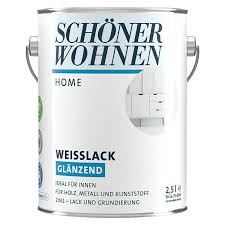 Er ist hoch wetterbeständig und kann innen und außen verwendet werden. Schoner Wohnen Farbe Duracryl Weisslack Reinweiss 2 5 L Glanzend Bauhaus