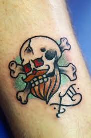 Skull tattoos are a classic, but these creative traditional skull tattoos give the design new life and style! Cool Old School Skull With Beard D Traditional Tattoo Ink Tattoo Tattoos