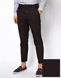 33 Asos Brand Slim Fit Smart Cropped Pants Black Chinos Slim Pants Coloured Chinos