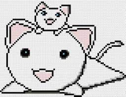 neko coneko cross stitch chart cross stitch cat cross stitch pattern cross stitch chart