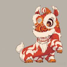 The Seventh Lion Character Design That Depicts The Chinese Cultural Art Of The Chinese New Year Lion Dan Lion Illustration Concept Art Drawing Character Design